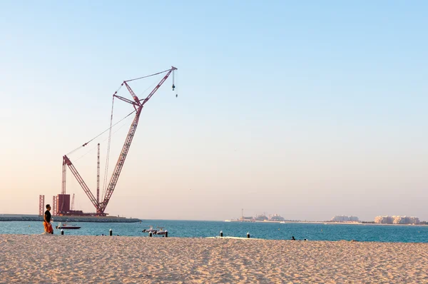 Local de construção do Dubai olho Ferris roda — Fotografia de Stock