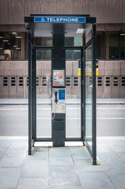 Modern Ankesörlü telefon yakın çekim