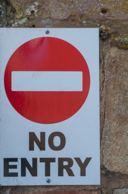 Giriş yok trafik, İngiltere