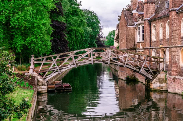 Wiskundige bridge, Cambridge, Verenigd Koninkrijk Stockfoto