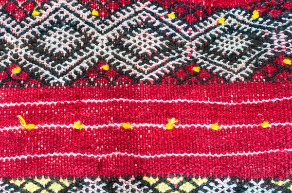 Primer plano de una alfombra asiática colorida —  Fotos de Stock
