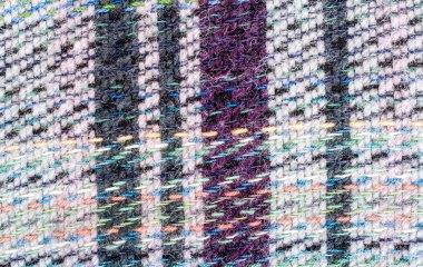 Desenli yün halı yakın çekim