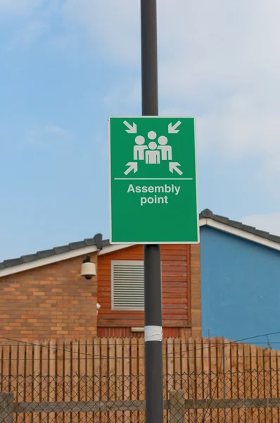 'Assembly point' sign — Stock Photo, Image