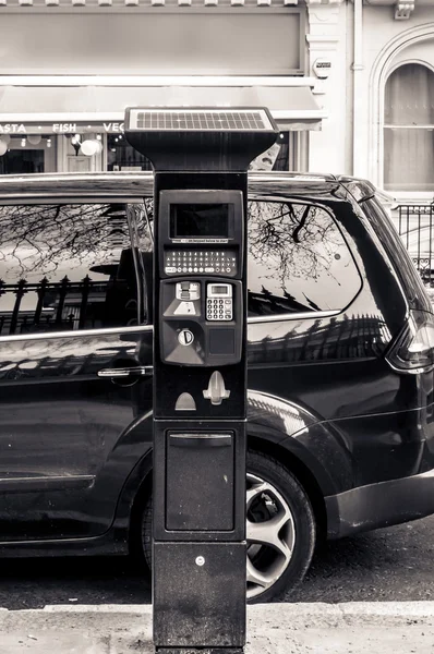 Solar pay and display car parking machine