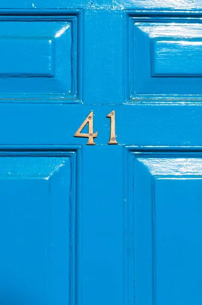 Door number 41 close up Royalty Free Stock Photos