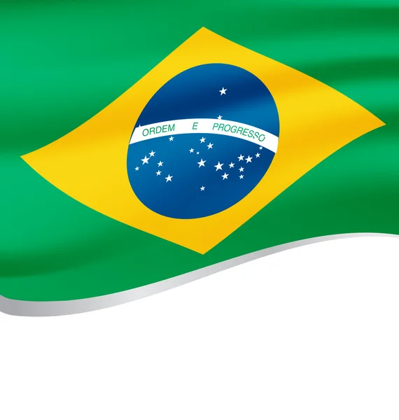 国立国ブラジルの旗シンボル ベクトルの図 — ストックベクタ