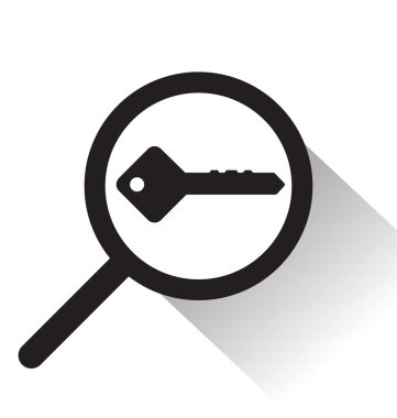 anahtar simgesi olan vektör Büyüteç