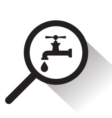 musluk simgesi olan vektör Büyüteç