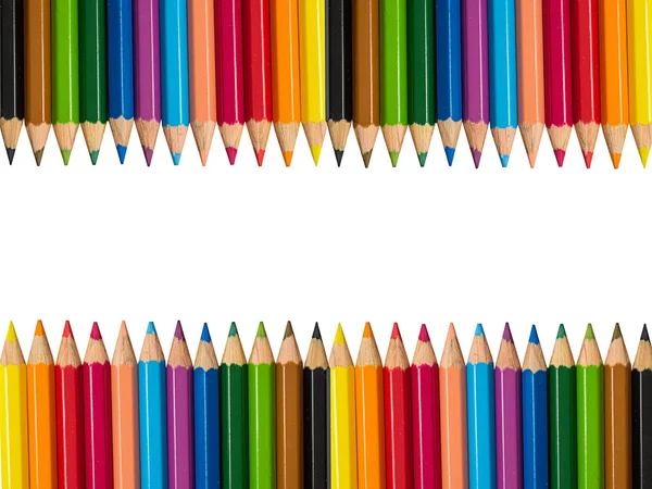 Stock Photo - Multicolored pencils isolated on white background — Stock Photo, Image