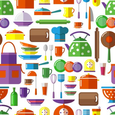 Sorunsuz mutfak araçları arka plan