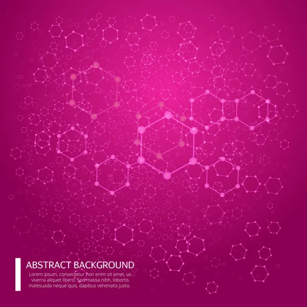 Abstract background with dotted grid and poligonal elements. Vector illustration EPS10 — Stock Vector