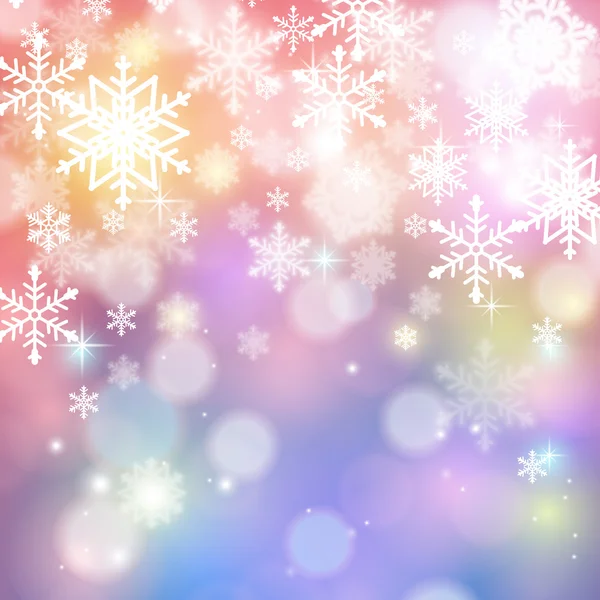 Winter background with snowflakes — Stock Vector