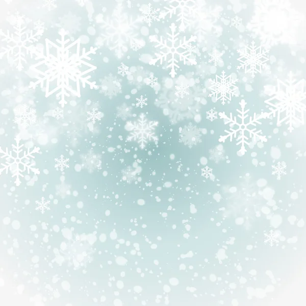 Winter background with snowflakes — Stock Vector