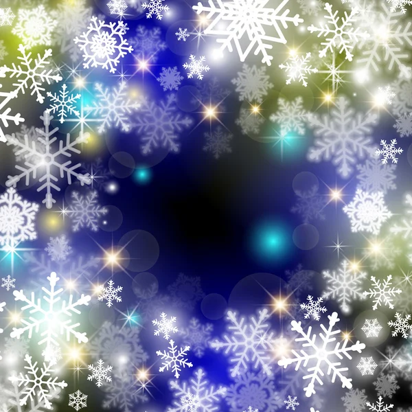 Winter background with snowflakes — Stock Vector