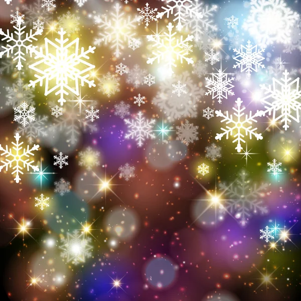 Winter background with snowflakes — Stock Vector