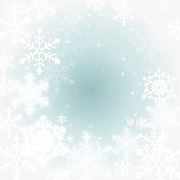 Winter background with snowflakes. — Stock Vector