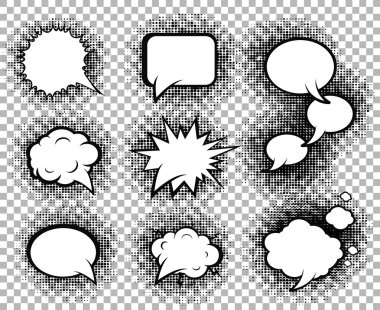 Komik konuşma kabarcıklar Icons collection