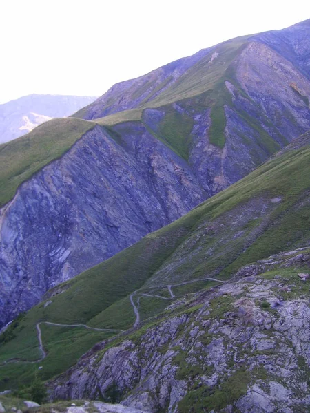 Trilhas Para Caminhadas Nas Montanhas França Nos Alpes — Fotografia de Stock