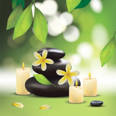Taşlı spa bileşimi