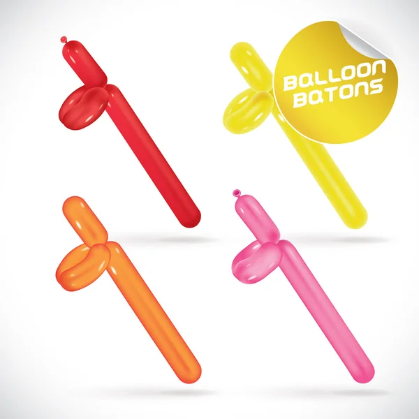 Ballon Nunchaku Illustration — Image vectorielle