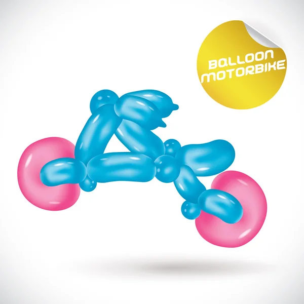 Ballong motorcykel — Stock vektor