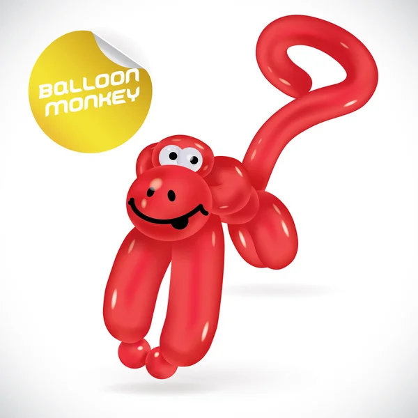 Balloon Monkey Illustration Stock Illustration