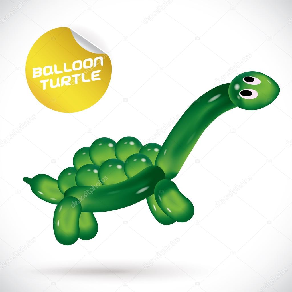 Balloon Turtle Illustration