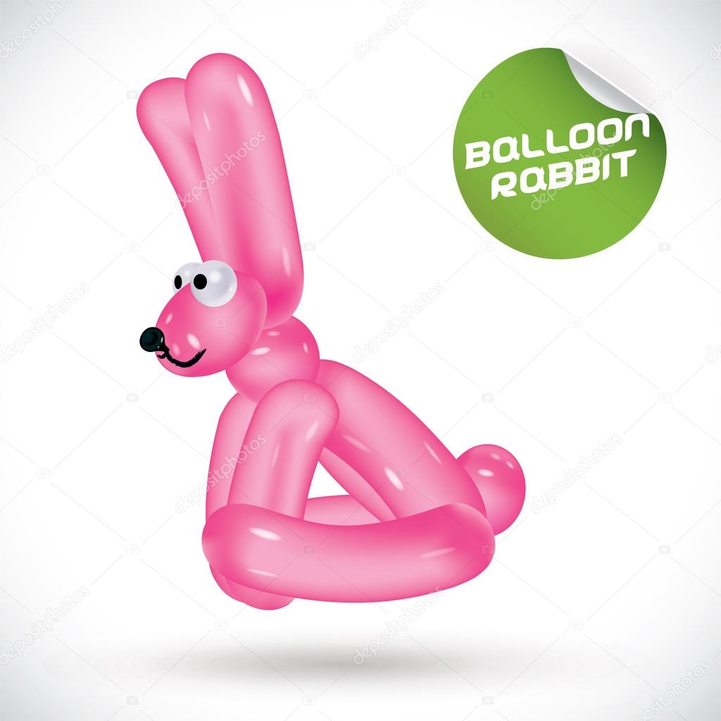 Balloon Rabbit Illustration