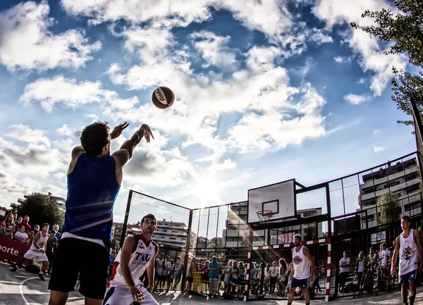 Letztes Basketballspiel — Stockfoto