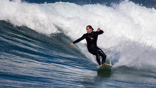 Surfers in action — Stock Photo, Image