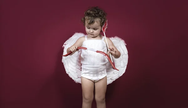 Cupido niña — Foto de Stock