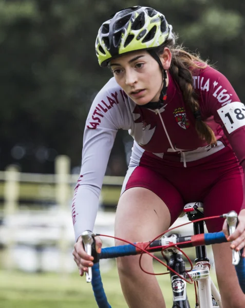 Cyclocross rekabet 2015 — Stok fotoğraf