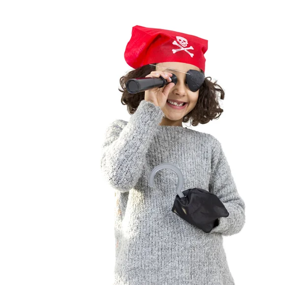 Niña pirata —  Fotos de Stock