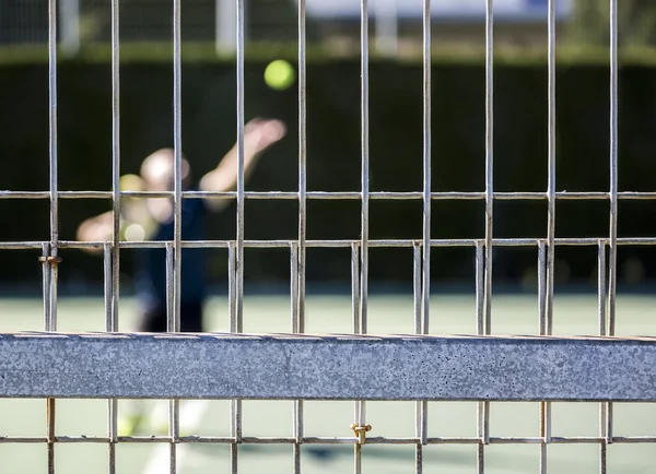 Tennis player in match — Stock Photo, Image