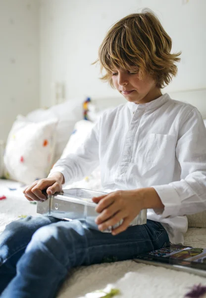 Handsome blond boy — Stock Photo, Image