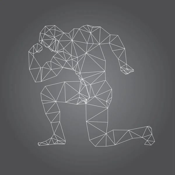 抽象的な筋肉の男性