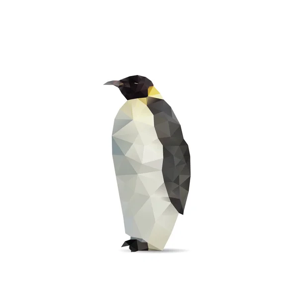 Pingüino abstracto aislado en un fondo blanco — Archivo Imágenes Vectoriales