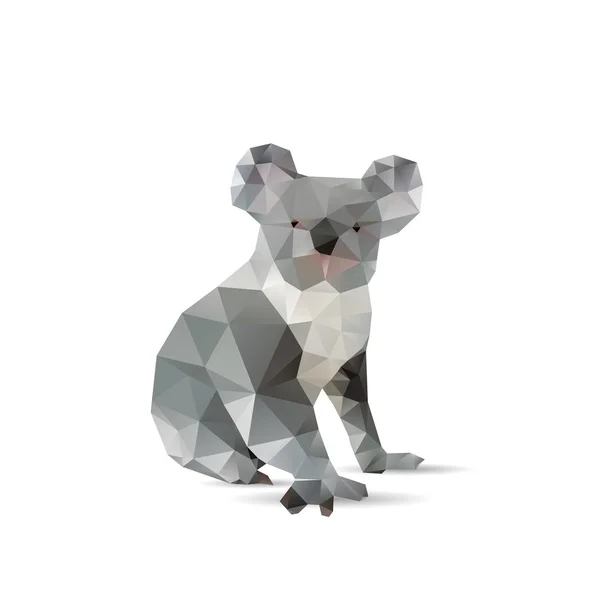 Soyut koalas bir beyaz arka plan üzerinde izole 