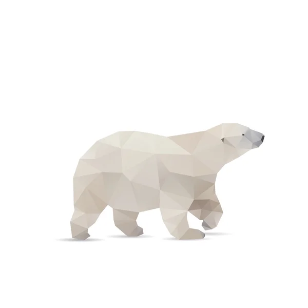 Urso abstrato isolado sobre fundo branco — Vetor de Stock