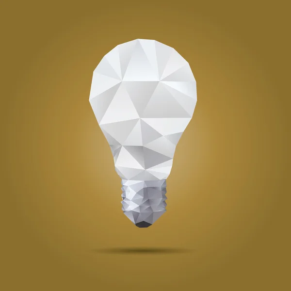 Ampoule abstraite isolée sur fond blanc, illustration vectorielle — Image vectorielle