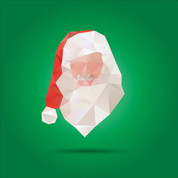 Papai Noel abstrato isolado em um fundo branco — Vetor de Stock