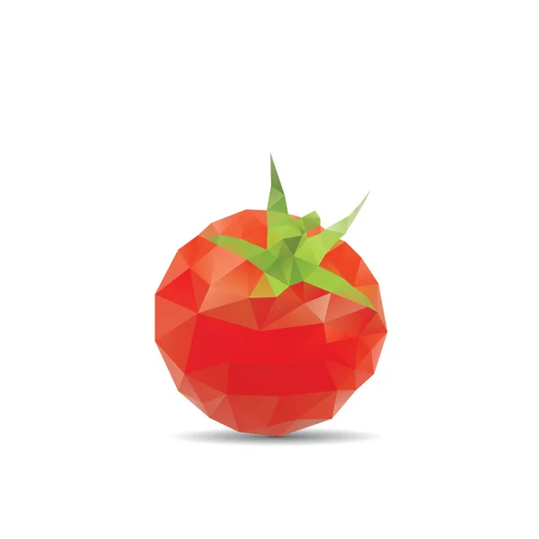 Tomatenabstrakt isoliert auf weißem Hintergrund — Stockvektor
