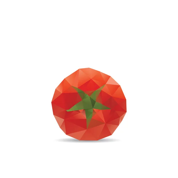 Tomate abstracto aislado sobre un fondo blanco — Vector de stock