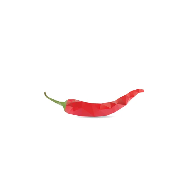 Κόκκινη πιπεριά απομονωθεί πάνω σε ένα λευκό φόντο — Διανυσματικό Αρχείο