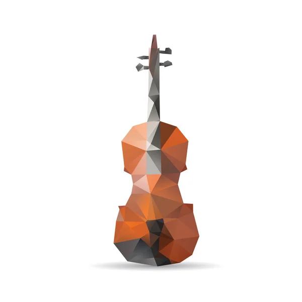 Violino isolato su sfondo bianco — Vettoriale Stock