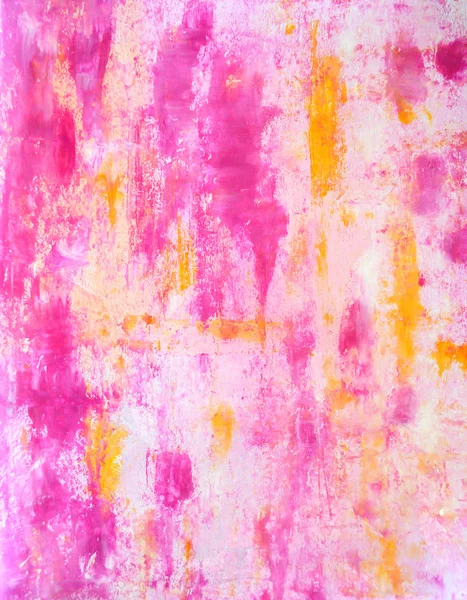 Roze en oranje abstracte kunst schilderij — Stockfoto