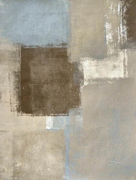 Peinture abstraite d'art gris et marron — Photo