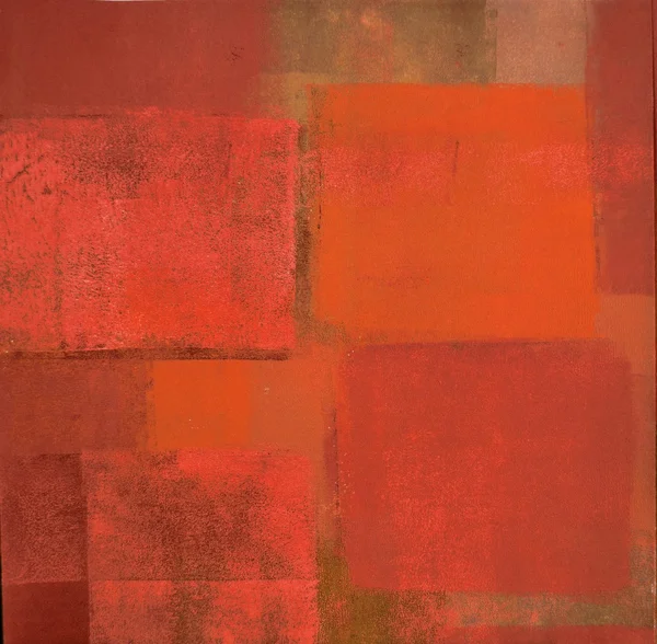 Oranje abstracte kunst schilderij — Stockfoto