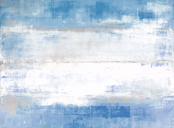 Pintura abstracta de arte azul y gris — Foto de Stock