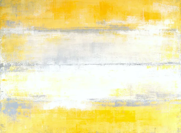 Grey and Yellow Abstract Art Painting — Stock Photo, Image